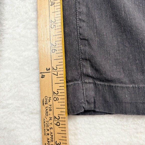 KUT From The Kloth Wide Leg Linen Blend Pants Charcoal Grey Size 6 - Picture 2 of 11